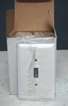 Mulberry White Gang Toggle Switch Cover Wallplate 86871. Fixed Price $19.95.