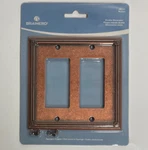 165141 Brainerd Double Decorator Sponged Copper 2-GANG Wall Plate 135769. Fixed Price $9.99.