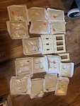 Lot Of 18 Leviton Assorted Wall Plates Beige. Fixed Price $19.99.