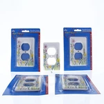 Leviton 89503-WFL Wildflower 1-GANG Duplex Ceramic Standard Wallplate Cover 5PCS. Fixed Price $23.74.