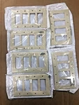 Lot Of New Leviton 80612-I Ivory Midway 4-GANG Decora Plastic Wallplate. Fixed Price $20.00.