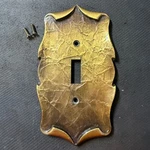 Amerock Carriage House - Single Switch Plate Antique Brass W/screws. Fixed Price $6.74.