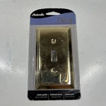 Amerelle Century Polished Brass Toggle Wall Plate Gang Stamped Steel 163TBR. Fixed Price $7.49.