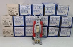 Lot Of 17-LEVITON 1221-2I 20A,120/277V,TOGGLE Single-pole Ac Quiet Switch, Ivory. Fixed Price $119.99.