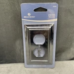 Brainerd Chrome Single Duplex Receptacle Cover New Package 126299. Fixed Price $8.91.