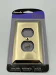 Amerelle Polished Brass 1 Gang Stamped Steel Duplex Wall Plate. Fixed Price $5.99.