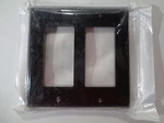 New Lot Of Leviton 004-80409 Double-gang Wallplate Ivory Black Brown Almond. Fixed Price $9.99.