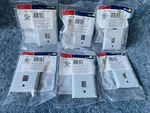 (6PK) Leviton 43080-1S2 Port Quick Stainless Steel Wall Plate. Fixed Price $19.00.