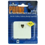 1 Pc Leviton Surface Mount 6 Wire Data Jack And Cover Networking New. Fixed Price $5.00.