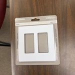 Lutron CW-2-WH Double Gang Claro Wall Plate White Gloss Finish. Fixed Price $7.00.