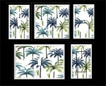 Palm Tree Print #1 Blues And Greens Light Switch Cover Plate Or Outlets Pick. Fixed Price $6.59.