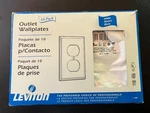 New Case Of 10 Leviton Outlet Wallplates * White 139-88003-MP Duplex. Fixed Price $7.99.