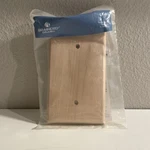 Brainerd 64662 Medium Oak Wood Square Single Blank Wall Plate Cover Unfinished. Fixed Price $11.95.