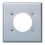 1PC Leviton S701-40 Power Outlet Wallplate, 2-GANG, (1) 2.465" Hole, Stainl. Fixed Price $20.58.