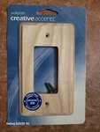 Creative Accents Unfinished Ash Single Rocker Switch Plate Wall Cover 417U. Fixed Price $8.96.