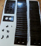 Vtg Leviton Phenolic Extra Deep Duplex Receptacle Wall Plate. No. 85303. 58 Pcs. Fixed Price $65.00.
