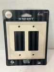 Somerset Double Decorator Switch Cover Wall Plate Cast Stone Sand #296687. Fixed Price $5.00.