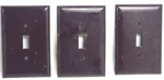 Lot Of 6 Vintage Slater Light Switch Plate Covers Sta-kleen Bakelite Brown. Fixed Price $12.95.