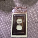 Allen + Roth Cosgrove Oil Rubbed Bronze Single Duplex Wall Plate 0141500. Fixed Price $10.99.