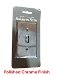 Baldwin Brass 4751-260-CD Single Switch Light Cover Polished Chrome Finish Nos. Fixed Price $17.99.