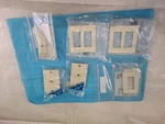Assorted Leviton Almond Wall Phone Jack-coax Cover-decora Screwless PLATE-7 Ct. Fixed Price $29.99.