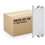 (50 Pack) Airmont Products 3'' Safety Nail Plate For Wood Studs 16-GAUGE.... Fixed Price $25.99.
