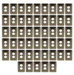 Leviton 89303-ATB Antique Brass 1-GANG Duplex Metal Oversize Wallplates 50PCS. Fixed Price $180.49.