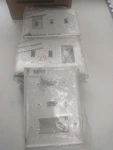 Lot Of 24 Cooper White 3-GANG/GFCI Toggle Switch Nylon Wallplate PJ226-W. Fixed Price $50.00.