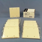 Cooper 2137LA Lt Almond 2-GANG Blank Cover Thermoset Wallplates Box Mount 10PCS. Fixed Price $20.89.