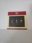 Baldwin 4770.112.CD Venetian Bronze Solid Brass Triple Toggle Switch Plate Nip. Fixed Price $9.99.