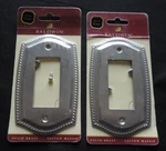 New Lot 2 Baldwin Solid Brass Single Gang Gfci Designer Wall Plate Satin Nickel. Fixed Price $34.99.