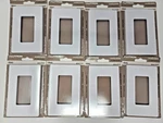 Lutron Wallplate No Visible Screws CW-1-WH White Gloss Set Of 8 New. Fixed Price $31.49.