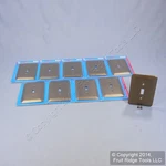 Leviton 89301-MBR Metallic Bronze 2G Switch Toggle Oversize Wallplates 10-PACK. Fixed Price $74.09.