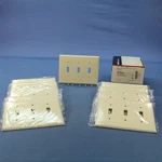 Cooper 2041LA Light Almond 3-GANG Toggle Switch Mid-size Thermoset Cover 10PCS. Fixed Price $20.89.