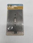 Hampton Bay Toggle Switch Cover, Pearson, Brushed Nickel Finish -. Fixed Price $5.00.