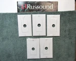 (5) Russound White Decora Wall Plates - Impedance Matching Volume Alt, Lpt, Xlt. Fixed Price $73.62.