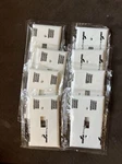 8X Cooper White 1G Unbreakable Cover Wall Switchplates 5134W #5V. Fixed Price $9.99.
