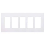 Lutron Claro 5-GANG Screwless White Light Switch Cover Plate,. Fixed Price $50.69.