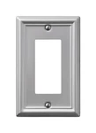 Amerelle 149RBN Chelsea Brushed Nickel 1-GANG Stamped Steel Rocker Wall Plate. Fixed Price $9.84.