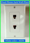 Phone Jack Wall Outlet Plate - Dual White 40944. Fixed Price $7.98.