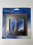 Creative Accents Lighting Plate Double Rocker Wall Switch Antique Bronze 2R. Fixed Price $11.99.