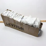 (40-PK) Leviton Toggle Wall Plate Antimicrobial Powder Coated White 1-GANG. Fixed Price $23.52.