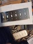 Lot Of 8 Pass & Seymour SS6 6-GANG Standard Toggle Switch Wall Plate.... Fixed Price $19.99.