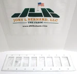 Leviton, 105-80408-W 8-GANG Decora/gfci Device Wallplate, White Surplus. Fixed Price $58.00.