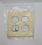 Lot Of 9- Mulberry 99102 Gang Duplex Ivrory Wrinkle Wallplate 2ES1 Bb. Fixed Price $22.50.