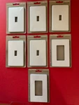 (5) New Lutron FW-1-WH & (2) CW-1-WH Screwless White Wall Cover Plates. Fixed Price $25.00.