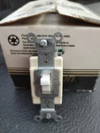 Leviton 1221-2W Single Pole Toggle Switch Grounding 20A 120/277V White Box Of 10. Fixed Price $39.99.