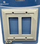 Brainerd Wood Architectural 2-GANG Light Almond Decorator Standard Wall Plate.. Fixed Price $8.96.