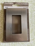 Lutron Switchplate Wallplate Gloss Finish Stainless Steel CW-1B-SS New Unopened. Fixed Price $8.50.