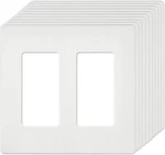 Decora Wall Plates, Standard Size 2-GANG, Unbreakable Polycarbonate 10PCS. Fixed Price $19.94.